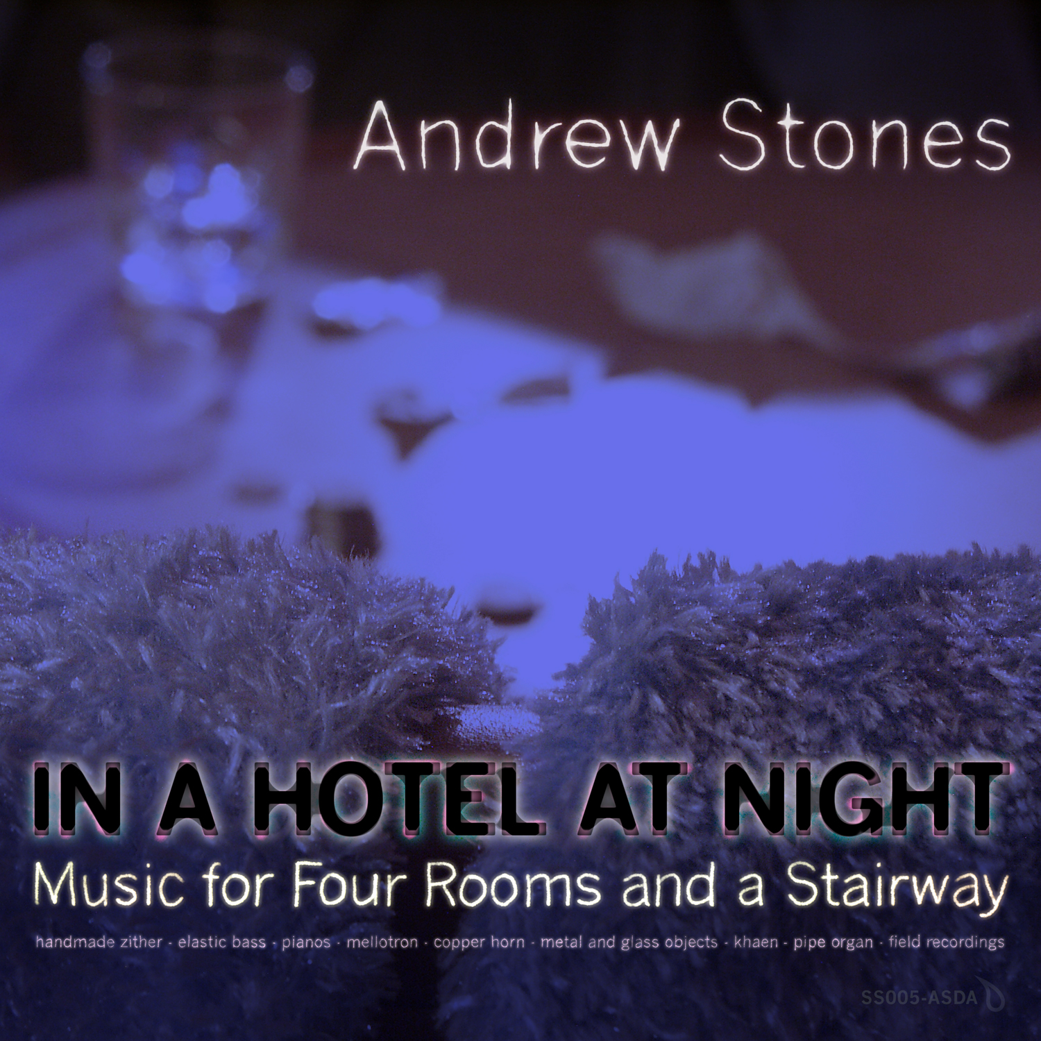 Andrew Stones - In a Hotel At Night. Digital album cover art 2021.